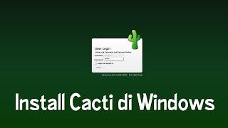 Install Cacti di XAMPP Windows