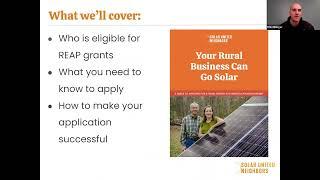 REAP Solar Grants & Your Rural Business