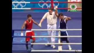 Beiging 2008 - Boxing - 51 KG - Jitender Kumar [India] vs Tulashboy Doniyorov [UZB]