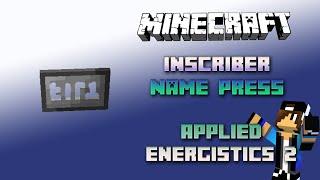 Inscriber Name Press  Minecraft Applied Energistics Tutorial 1.16.5  Deutsch / German  #minecraft