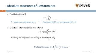 8  Ch11&12 Estimation of Absolute and Relative Performance Part 1 Video