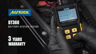  Power Up with the AUTOOL BT360 Battery Tester! (Upgraded version )