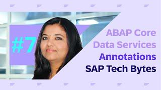 SAP TechBytes — ABAP Core Data Services Annotations