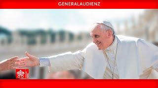 Generalaudienz 30. Oktober 2024 Papst Franziskus