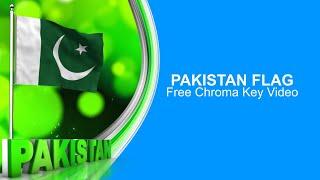 Pakistan Flag Free Chroma Key Video | 3D Animated Pakistan Flag