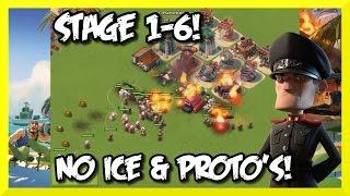 Boom Beach - NO ICE & PROTOTYPE DEFENSES vs Hammerman! - Extended Gameplay!