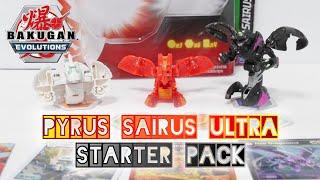 PYRUS SAIRUS ULTRA Starter Pack | Bakugan Evolutions | BAKUGAN UNBOX