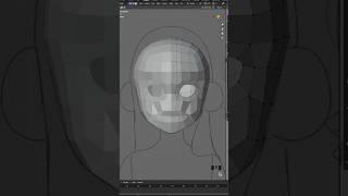 face character modeling process #blender3d #blender #3d #3dcharacter