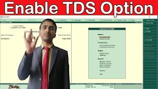 How to activate tds option in tally erp 9 tally me tds option chalu karna