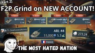 F2P Grinding in War Thunder is *𝐏𝐀𝐈𝐍* (Is this true?)| Probably the WORST Nation in Game! [Part 2]