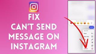 How to FIX Can't Send Message on Instagram (2024) | Instagram DM Error