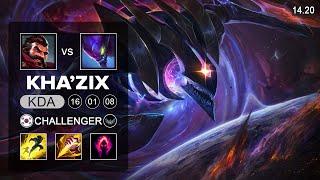 Kha'Zix vs Graves Jungle - KR Challenger - Patch 14.20 Season 14