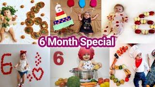 Latest 6 Month Baby Photoshoot Ideas at Home | Six month baby photoshoot  6th Month Baby photography