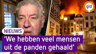 Zeer GROTE BRAND in Arnhem: meerdere woningen en panden in VLAMMEN