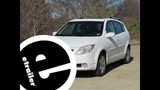 etrailer | DIY 2005 Pontiac Vibe Installation for the Draw-Tite Sportframe Trailer Hitch Receiver