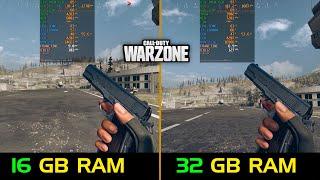 Call of Duty: Warzone 16GB RAM vs 32GB RAM