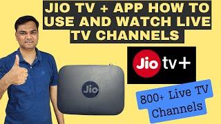 How to watch Live TV on JIO Fiber Set Top Box | Watch 800+ Live TV Channels with Jio TV Plus App