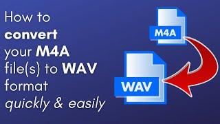 How to convert your M4A file(s) to WAV format for free! Easy. Quick. (PC & Mac users)