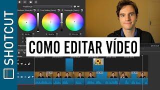 Como Editar vídeos com Editor Grátis: Aula Fácil Para Iniciantes | Shotcut: Parte 1