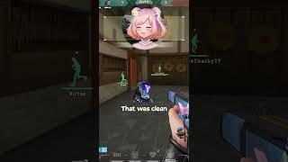 JUST VIBING AND GOT SCARED #shorts #vtuber #valorantclips #valorant