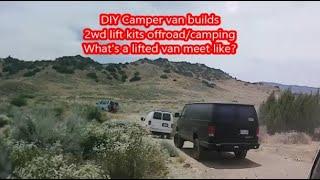 Overland Vans | 2wd suspension lift kit | DIY cheap budget camper builds | lifted van meet convoy