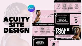 DIY Acuity Site Design Tutorial in Canva