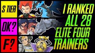 I Ranked All 28 Elite Four Pokemon Trainers | Mr1upz