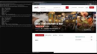 Demo - Yelp scraper | Python Playwright