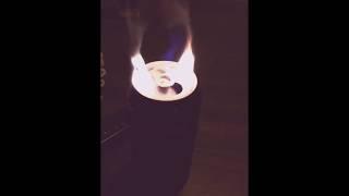 Soda cane fire (so relaxing to watch)