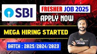 SBI Recruitment 2025| WORK FROM HOME JOBS | Job Vacancy 2025| #job #workfromhome #kaashivinfotech