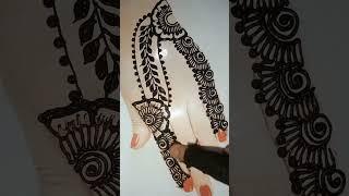 simple easy mehndi design short mehndi with Gul #short #mehndi #mehndidesign