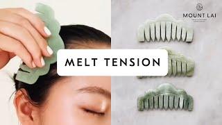 HOW TO | A Tension Melting Scalp Massage with the Mount Lai Jade Massaging Gua Sha Comb