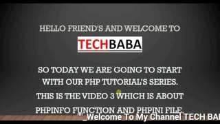 How To View Your PHP Setting With PHPInfo Page |What Is PHPInfo Function And PHP .ini File