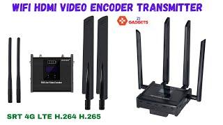 WIFI HDMI Video Encoder Transmitter ~ SRT 4G LTE H.264 H.265 ~ Ip Rtmps Live Broadcast YouTube