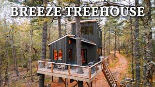 Ultra Tiny House Suspended In The Forest Trees // Full Tour!