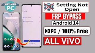 FRP Bypass 2025 All Vivo (Android 14) Settings Not Opening  Without PC️All Vivo Google FRP Unlock