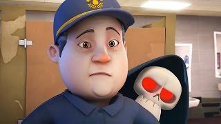 Funny Animated Cartoon | Spookiz Skeleton Teacher Meets the Janitor 스푸키즈 | Cartoon for Children