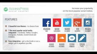 AccessPress Social Counter - Free/Responsive WordPress Plugin (Introduction Video) | WordPress Blog