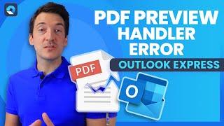 How to Resolve Outlook PDF Preview Handler Error?