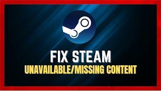 How To Fix Steam Missing Or Unavailable Manifest Content ERROR