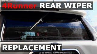 Toyota 4Runner Rear Wiper Blade Change Replacement 5th Gen. 2010-2024