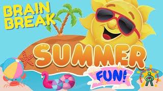 BRAIN BREAK: SUMMER FUN! EXERCISE BREAK. Gonoodle alternative movement activity. Home exercise.