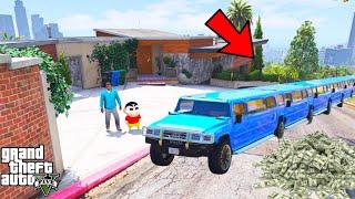 Franklin Make A World Longest Car Los Santos With Shinchan IN GTA V