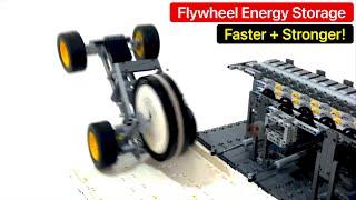 Flywheel Energy Storage using Lego Technic! Crazy Power! 4k