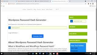 Database backdoor reset wp password replacing MD5 Hash