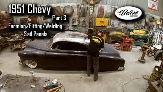 1951 Chevy Chop Top Part 3 - Metal Forming Sail Panels