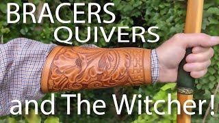 Some new leather quivers and bracers for Longbow archers and the Witcher