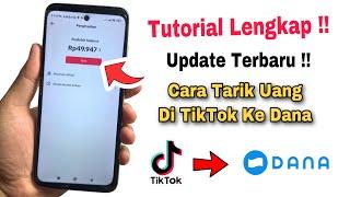 Cara Menarik Uang Di TikTok Ke Dana