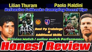 New P.Maldini & Thuram HONEST Match Gameplay REVIEW & Tips when you play with 4 defensive Fullbacks