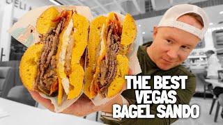 Eating Las Vegas' No. 1 Bacon, Egg & Cheese Sandwich | Siegel's Bagelmania | *BROTHERS VLOG* 